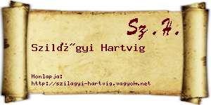 Szilágyi Hartvig névjegykártya